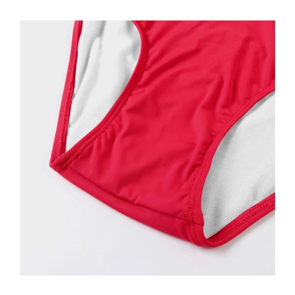 New ✨V-neck Tummy Control Ruched Monokini Swimsuit - Picture 7 of 8